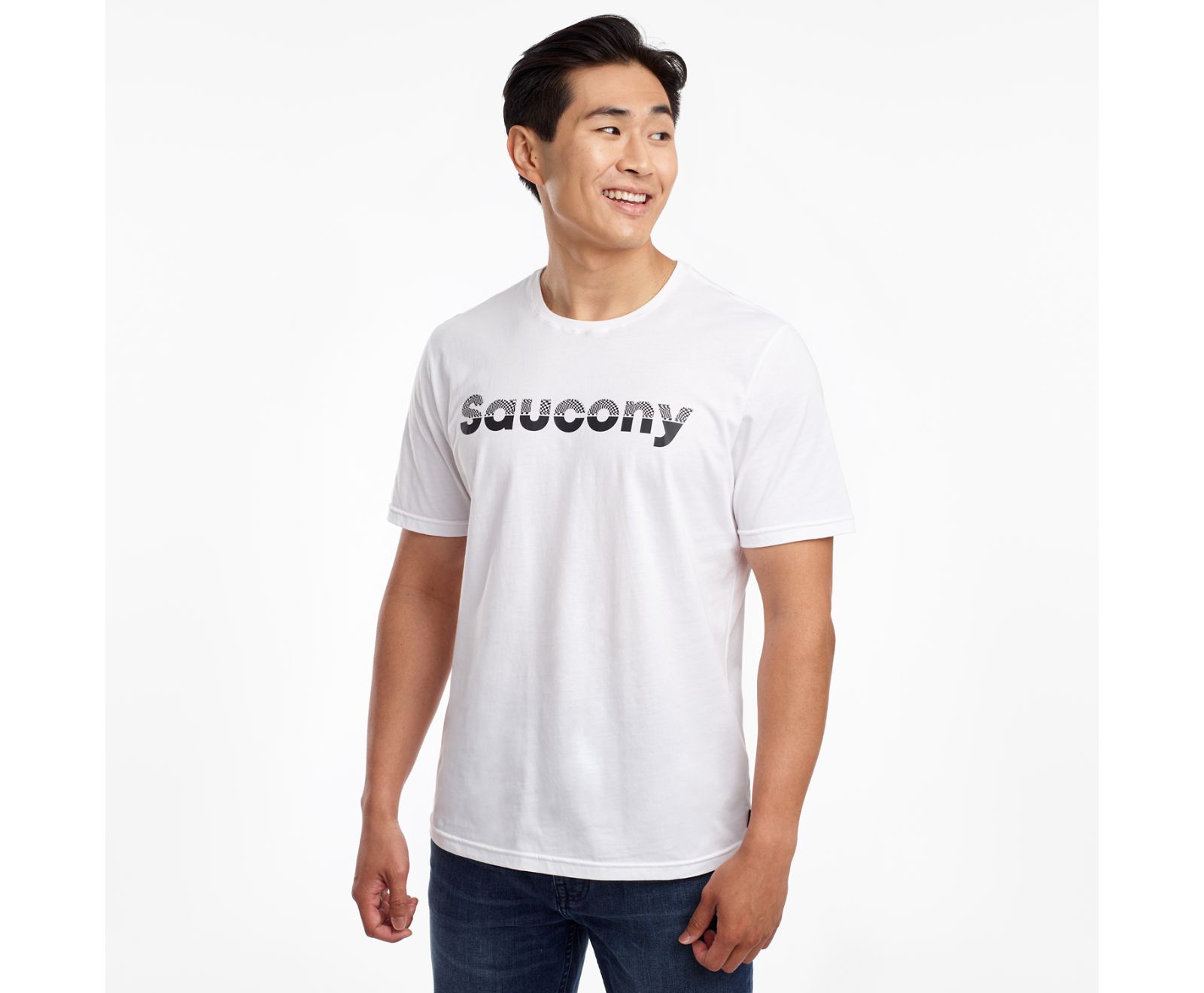 Férfi Saucony Rested Rövid Sleeve Ingek Fehér | HU 739HAP